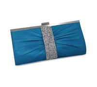 Abendtasche STEUER "Satin-Optik mit Strassbesatz", Damen, Gr. B/H/T: 120cm, blau, Taschen Abendtasche (51010164-0)