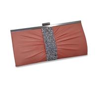 Abendtasche STEUER "Satin-Optik mit Strassbesatz", Damen, Gr. B/H/T: 130cm, orange, Taschen Abendtasche (21948248-0)