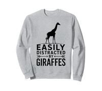 Abgelenkt von Giraffen, lustige Giraffe Sweatshirt