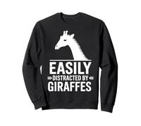 Abgelenkt von Giraffen, lustige Giraffe Sweatshirt