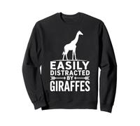 Abgelenkt von Giraffen, lustige Giraffe Sweatshirt