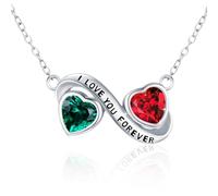 ABIGY 925 Sterling Silber I Love You Kette, Herz Halskette für Damen