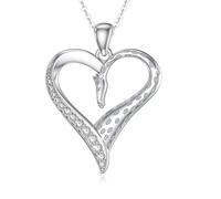 ABIGY Giraffen Halskette für Damen Sterling Silber 925 Tier Schmuck Weihnachten Geburtstag Jubiläum Schmuck Geschenk für Mutter Ehefrau Freundin Schwester Tochter