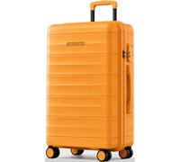 ABISTAB Hartschalenkoffer Mittelgroß 68x43x25cm - Leicht Koffer & Trolleys aus PP - Mariner Reisekoffer mit 4 Rollen & Zahlenschloss, Handgepäck Koffer, 69 Liter, Orange