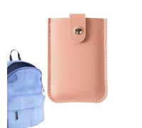 Abnehmbare Kartenhülle - schlankes und vielseitiges Kartenetui mit 6 Steckplätzen und Druckknopf | elegantes Leder-Kartenetui | Männer nehmen die Brieftasche aus der Karte für Ausweise, Pink, Consulte