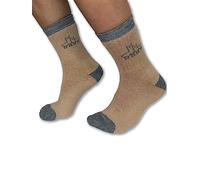 Abolengo de Alpaca Feinste Alpakasocken mit 80% Baby Alpaka, besonders weich und warm, beige-grau, 31-34