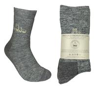 Abolengo de Alpaca Feinste Alpakasocken mit 80% Baby Alpaka, besonders weich und warm, grau, 35-38