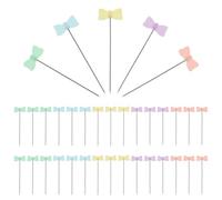 ABOOFAN 100 Stück Schmetterling Stecknadeln aus Stahl mit Kunststoffkopf Gerade Nähkopfnadeln für Basteln Korsagen und Dekoration