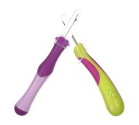 ABOOFAN 2 Stück Teiliges Nahttrenner Edelstahl und Scharfes Nähwerkzeug zum Präzisen Entfernen von Fäden Ergonomisch Farblich Abgesetzt für Nähen Sticken und Bastelarbeiten