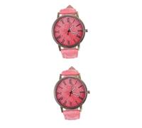 ABOOFAN 2St Damenuhr Segeltuchuhr Automatikuhren Armbanduhr für Damen Uhr Herrenuhren Quartz Uhr Handgelenkdekoration wasserdicht Anschauen Quarzuhren schmücken Fräulein