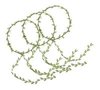 ABOOFAN Blumenkranz Haarschmuck Haarband mit Blättern und Trockenblumen für Hochzeit Party und Festival Boho Stil Haarschmuck für Damen und Blumenmädchen