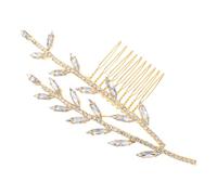 ABOOFAN Haarkamm mit Strasssteinen für Hochzeit Brautfrisuren-accessoires Haarschmuck für Hochsteckfrisuren Zweigformiger Kamm mit Kristallen Vielseitiger Haar-schmuck für Besondere Anläss