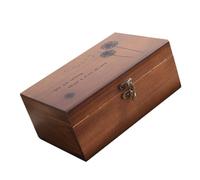 ABOOFAN Holz Nähkästchen mit Mehrfachfächern Langlebige Aufbewahrungsbox für Nähzubehör Praktische Haushaltsbox aus Massivem Holz Umweltfreundlich mit Luftdichtem Verschluss für Trockene