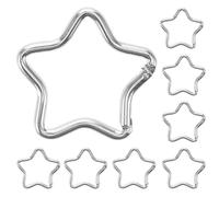 ABOOFAN Karabinerhaken Kleiner Karabiner Schlüsselclip 10 Stück Sternförmige aus Aluminiumlegierung Vielseitig und Tragbar für Schlüssel und Taschen für Täglichen Gebrauch