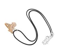 ABOOFAN Surfer Haizahn Halskette mit scharfem Zahn Anhänger Silberdraht Haifischzahn Charme Verstellbare Schmuck Deko Outdoor Versteinerungs Andenken für Herren