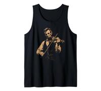 Abraham Lincoln spielt Violine, lustiger Abe Fiddle Musiker Tank Top