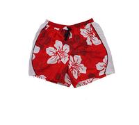 Badehose Rot mit Blumen Rot 3XL/29K