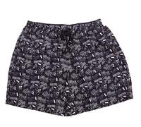Abraxas Badeshorts mit Totenkopf-Druck schwarz, Größe:7XL