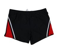Abraxas Boxer- Badeshorts großen Größen bis 8XL, schwarz/rot, Größe:10XL