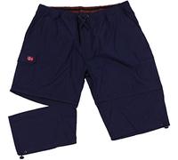 Abraxas Echte Übergrößen Schicke Zipp-Off-Cargo Bermuda Dunkelblau 12XL