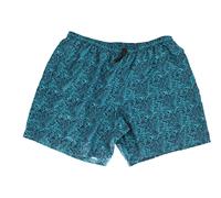 Abraxas Herren Badeshorts Blau mit Tropical Print ? Badehose in großen Größen 5XL/32/