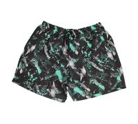 Abraxas Herren Badeshorts Schwarz-Türkis ? Moderne Badehose mit Allover-Print in großen Größen 6XL/34/