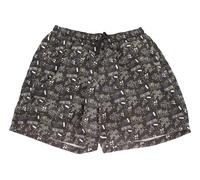 Abraxas Herren Badeshorts Urban Schwarz-Grau ? Badehose mit Trend-Print in großen Größen 4XL/30/