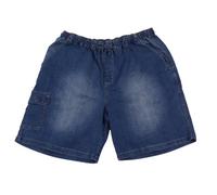 Abraxas Jeans-Bermuda mit Gummibund Herrenübergrößen bis 10XL, Stonewash, Größe:7XL
