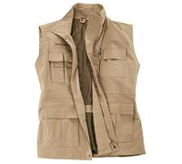 Abraxas Outdoor Weste sand Übergröße, Größe:5XL