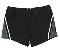 Abraxas Übergrößen Schicke Bade-Shorts Schwarz/Grau 4XL