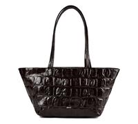 abro Alba Schultertasche Leder 27 cm schwarz