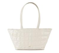 abro Alba Schultertasche Leder 26 cm weiss
