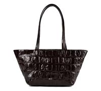 abro Alba Schultertasche Leder 27 cm schwarz
