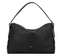 abro Carina Schultertasche Leder 26 cm schwarz