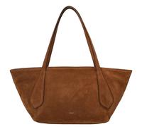 Abro Schultertasche Carina Leder 26 cm Braun