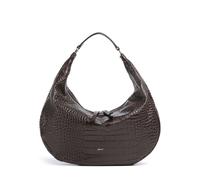 Abro Cocco Mondial Nana Big Beuteltasche dunkelbraun, geprägtes Leder, Damen