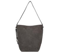 abro Cosmo Schultertasche Leder 31 cm grau