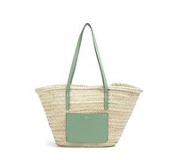 Abro Dalia Gemma Shopper beige/grün, Naturfaser, Damen