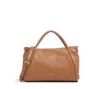 Abro Dalia Willow Handtasche braun, genarbtes Leder, Damen