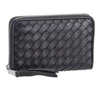 abro Piuma Geldbörse Leder 15 cm black-nickel