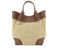 Abro Handtasche Essential Medium Raffia Maglia Natural Nut