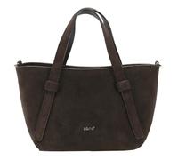 abro Leather Suede COSMO Mini Handbag Dark Brown
