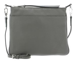 abro Leather Adria Crossbody Bag Onefold Zinc
