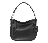 abro Leather Adria Hobo Bag Juna XS Black / Nickel
