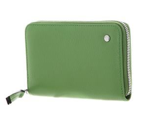 abro Leather Ariete Zip Wallet Lime