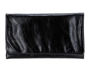 abro Leather Athene Clutch Bag S Black / Nickel