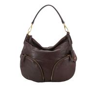 abro Leather Athene Washed Cargo Shoulder Bag M Caramel / Cognac