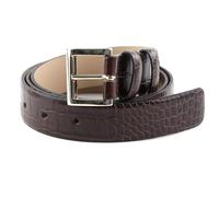 abro Leather Cocco Mali Belt W85 Dark Brown