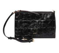 abro Leather Maxi Cocco All Day Crossbody Bag Black / Gold