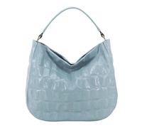 Abro Maxi Cocco Mia Beuteltasche hellblau, geprägtes Leder, Damen